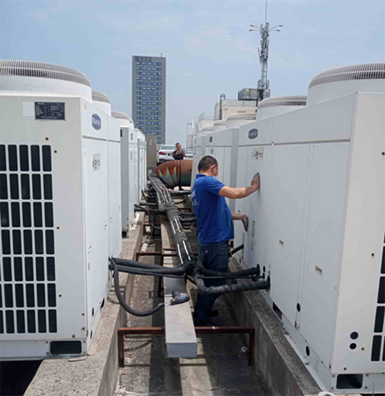 镇远中央空调制热和不制冷系统维修方法